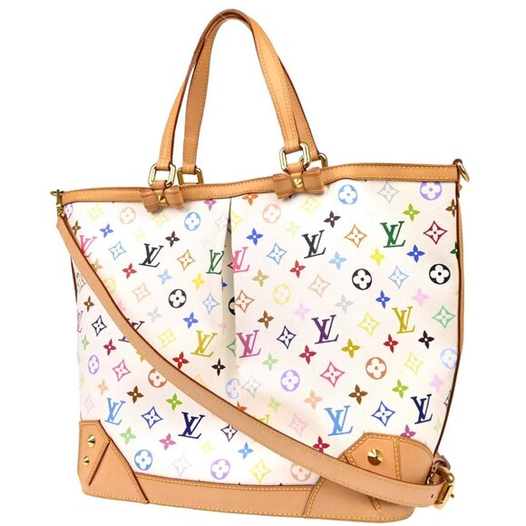 Louis Vuitton White Monogram Sharleen GM 2way Tote Handbag M93214 SR4121 184665 - Picture 1 of 11